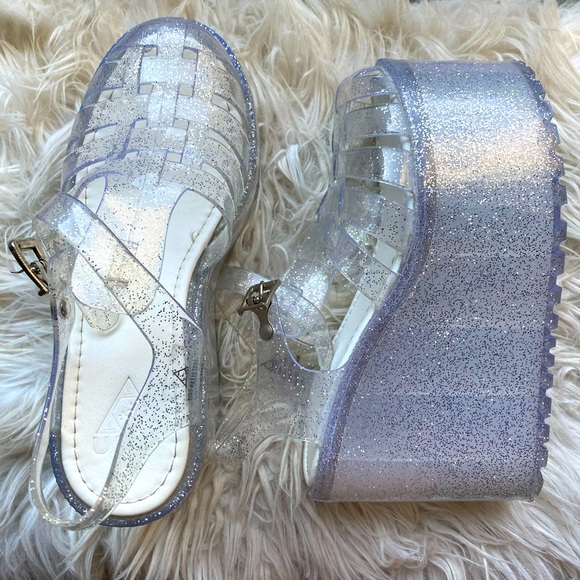 jelly platform sandals unif